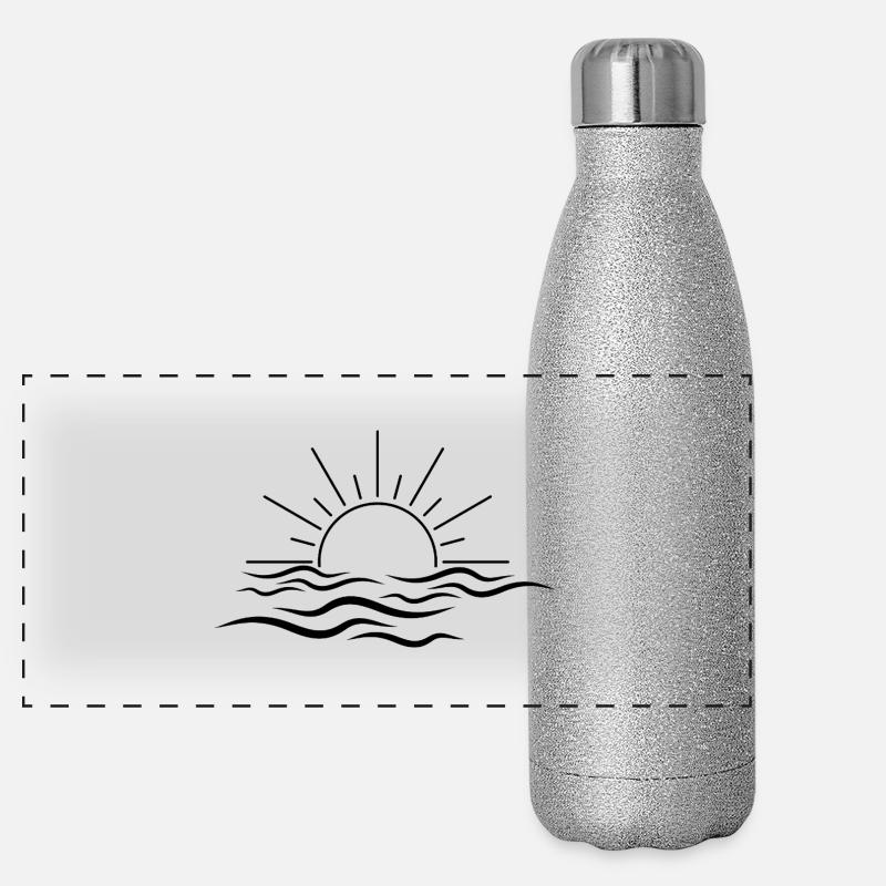 Sun and wave Panoramic Glitter Thermal Bottle 500 ml