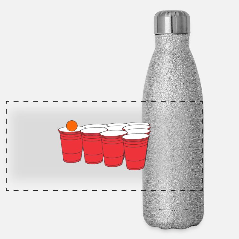 tasse Beerpong Gourde isotherme panoramique pailletée 500 ml