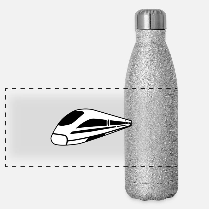 Train Panoramic Glitter Thermal Bottle 500 ml