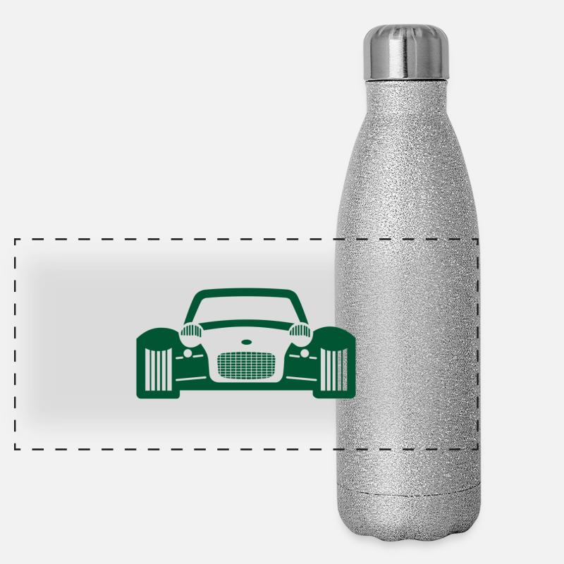 voiture de course Gourde isotherme panoramique pailletée 500 ml