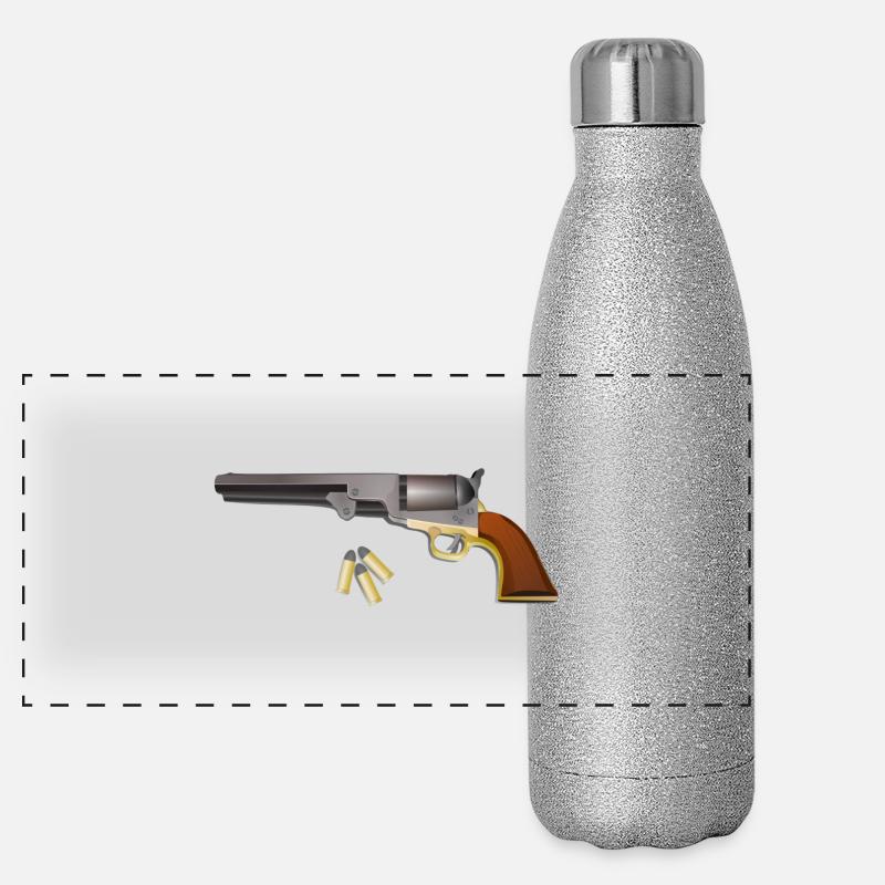 Pistole Panorama Glitzer Isolierflasche 500 ml