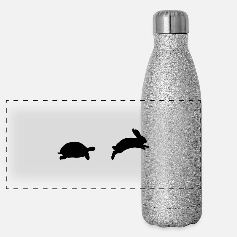 Turtle and hare Panoramic Glitter Thermal Bottle 500 ml