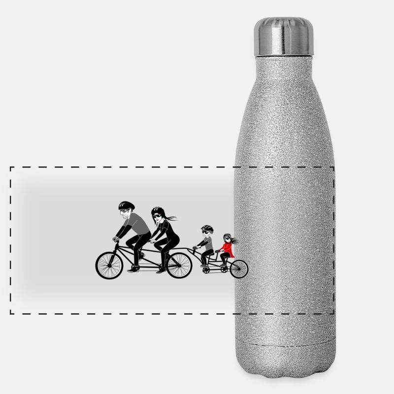 famille de vélos Gourde isotherme panoramique pailletée 500 ml