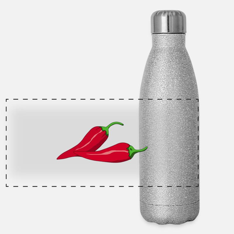 peperoni Panorama Glitzer Isolierflasche 500 ml