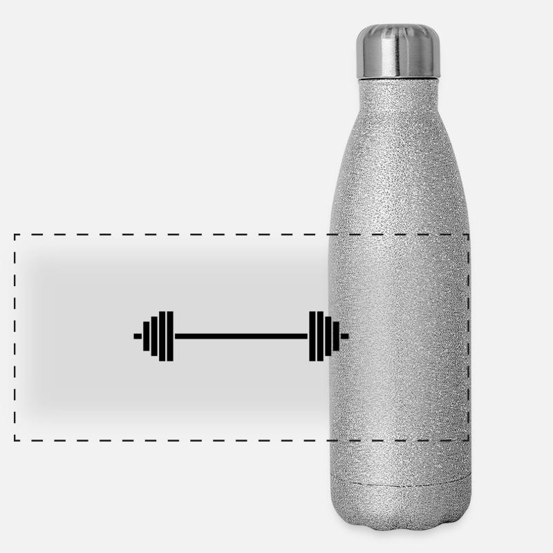 GymLife Panorama Glitzer Isolierflasche 500 ml