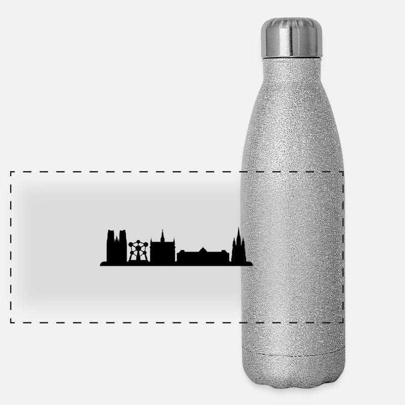 skyline brussels Panoramic Glitter Thermal Bottle 500 ml
