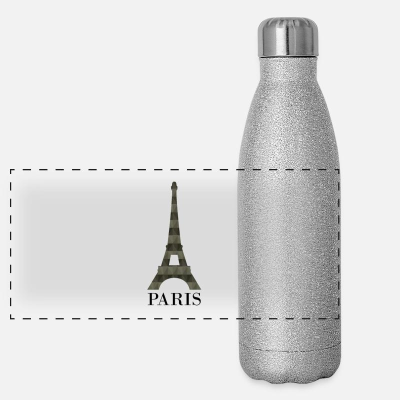 Eiffelturm Panorama Glitzer Isolierflasche 500 ml
