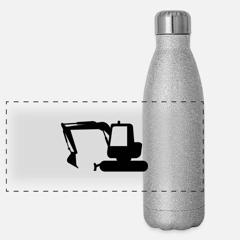 pelleteuse Gourde isotherme panoramique pailletée 500 ml