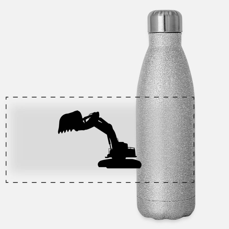 pelleteuse Gourde isotherme panoramique pailletée 500 ml