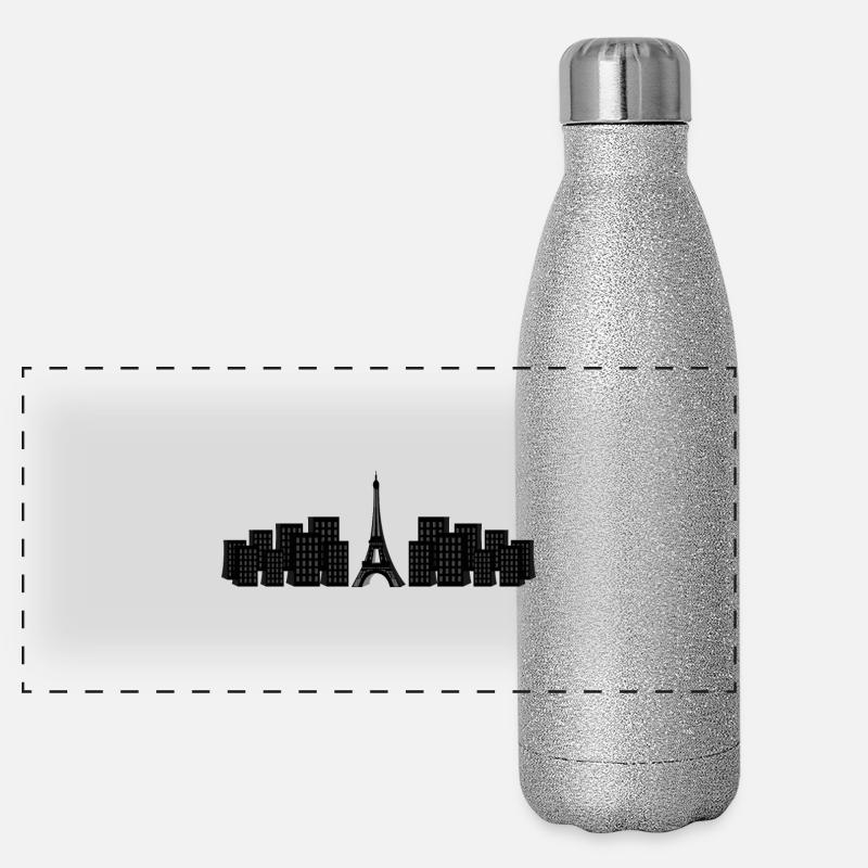 Eiffelturm Panorama Glitzer Isolierflasche 500 ml