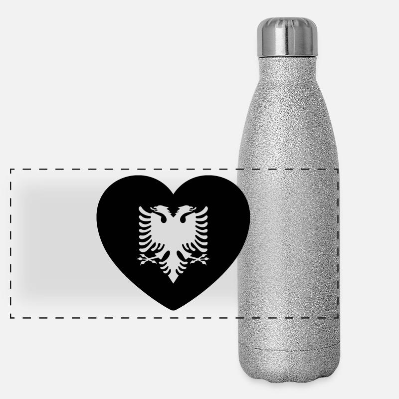 Albanie Gourde isotherme panoramique pailletée 500 ml