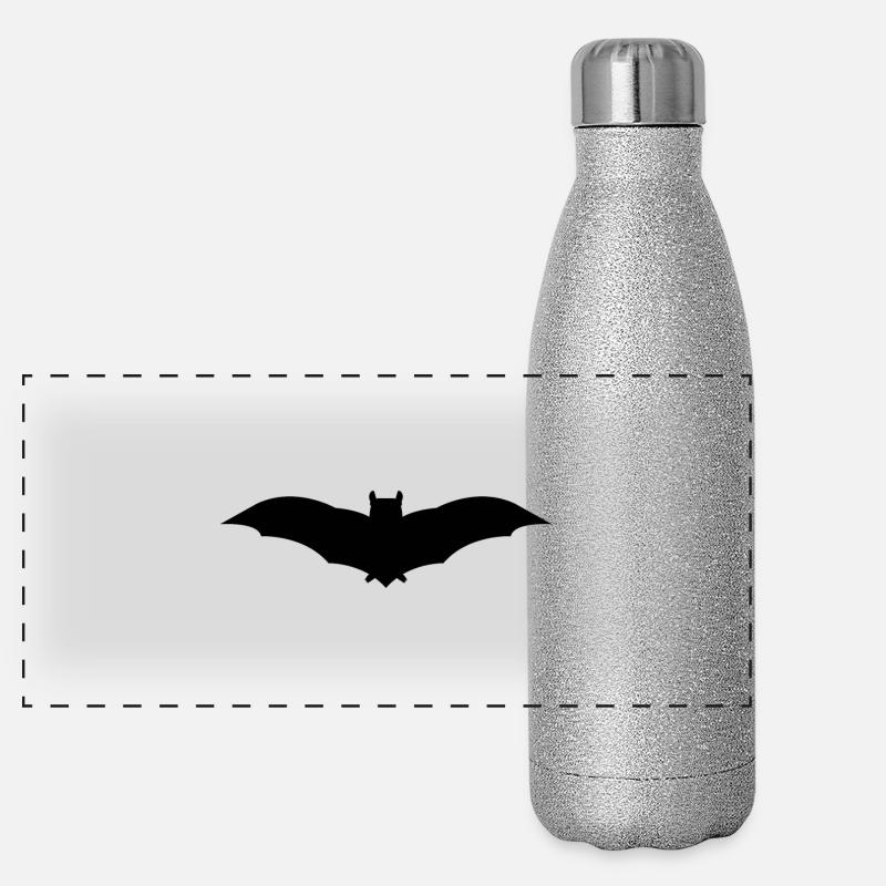 bat Panorama Glitzer Isolierflasche 500 ml