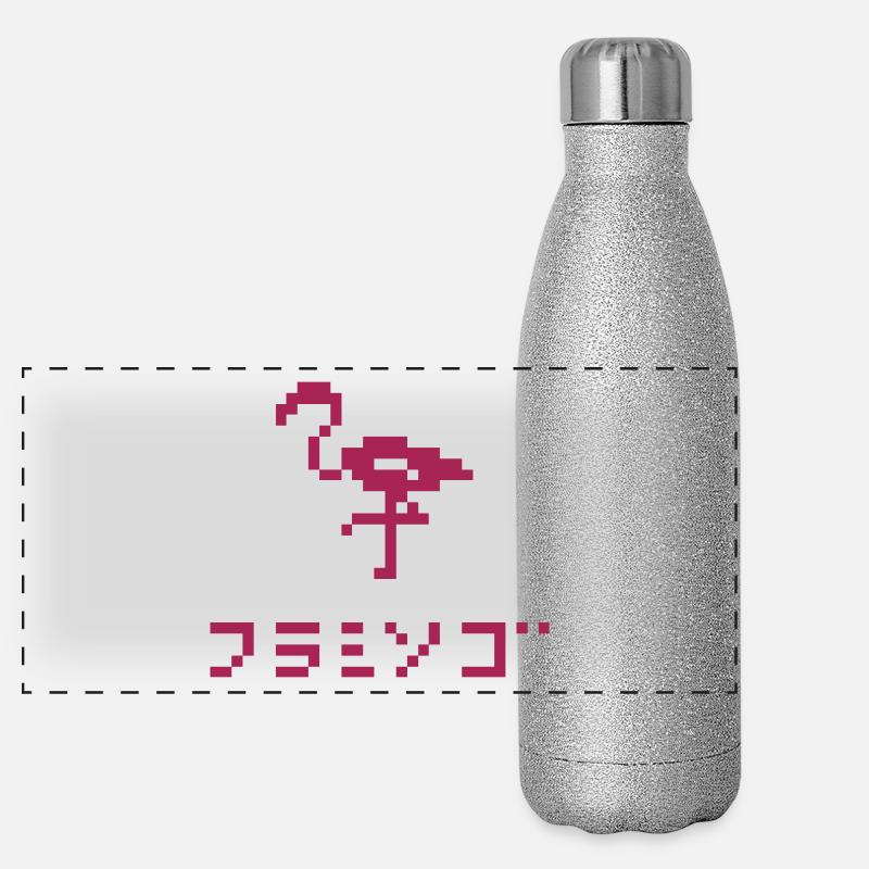 Furamingo 8bit Gourde isotherme panoramique pailletée 500 ml