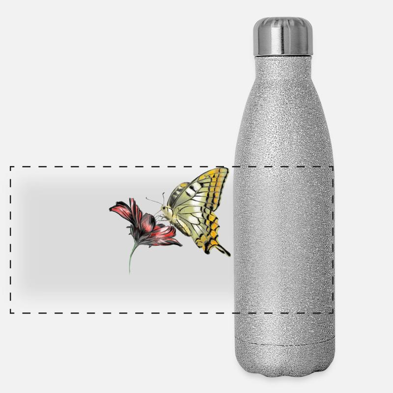 Butterfly Panoramic Glitter Thermal Bottle 500 ml