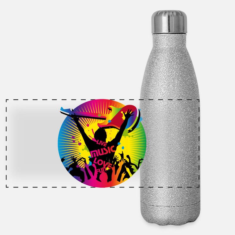 Festival Patch Panorama Glitzer Isolierflasche 500 ml