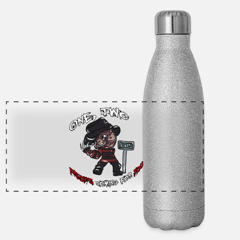 Freddy's Halloween present Panoramic Glitter Thermal Bottle 500 ml