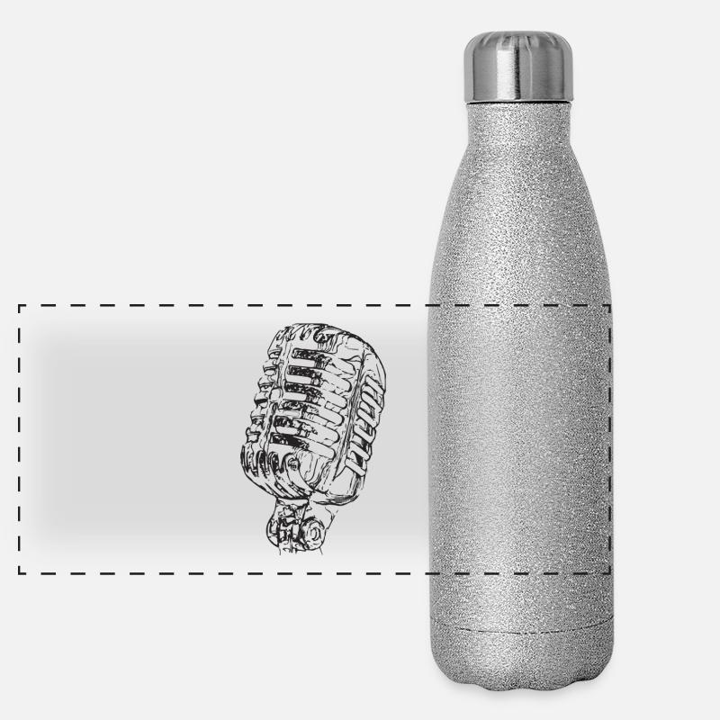 Music 60s Panoramic Glitter Thermal Bottle 500 ml