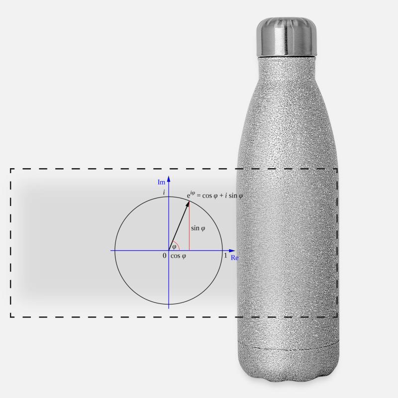 Formule d'Euler Gourde isotherme panoramique pailletée 500 ml