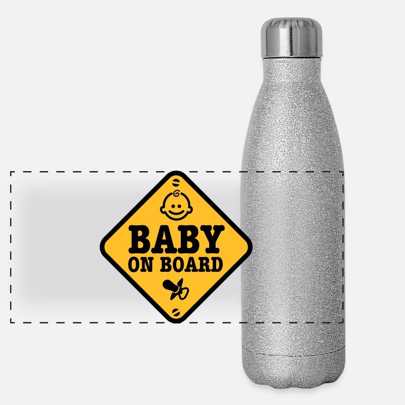 baby on board Panorama Glitzer Isolierflasche 500 ml