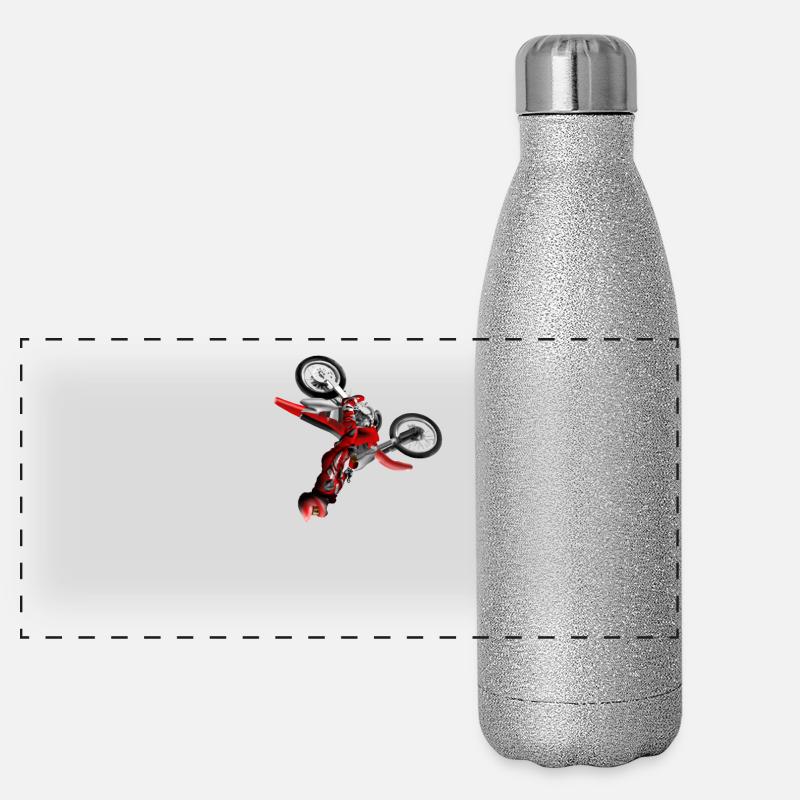 Motocross Gourde isotherme panoramique pailletée 500 ml