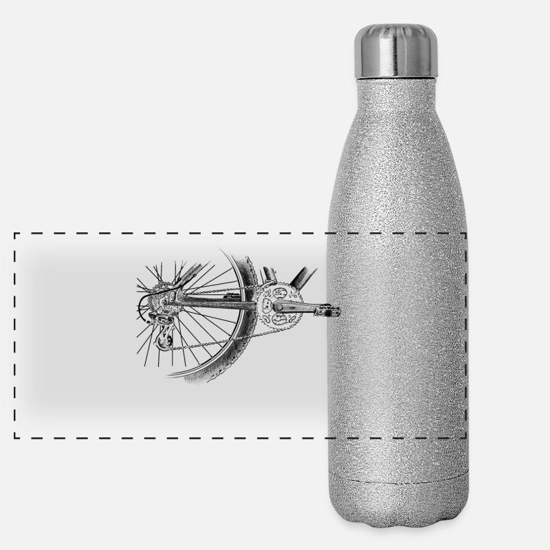 roue Gourde isotherme panoramique pailletée 500 ml