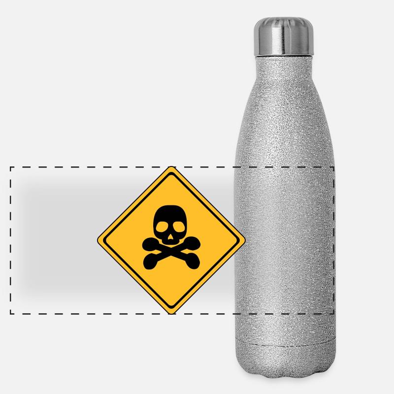 Danger, signe de danger * Gourde isotherme panoramique pailletée 500 ml