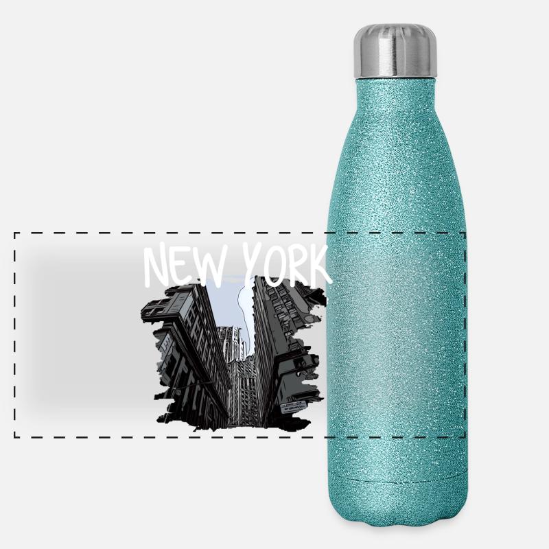 New York Gourde isotherme panoramique pailletée 500 ml