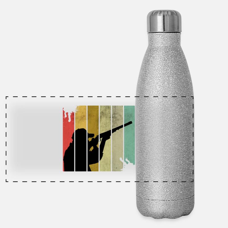 Chasseurs de chasse Rétro Gourde isotherme panoramique pailletée 500 ml