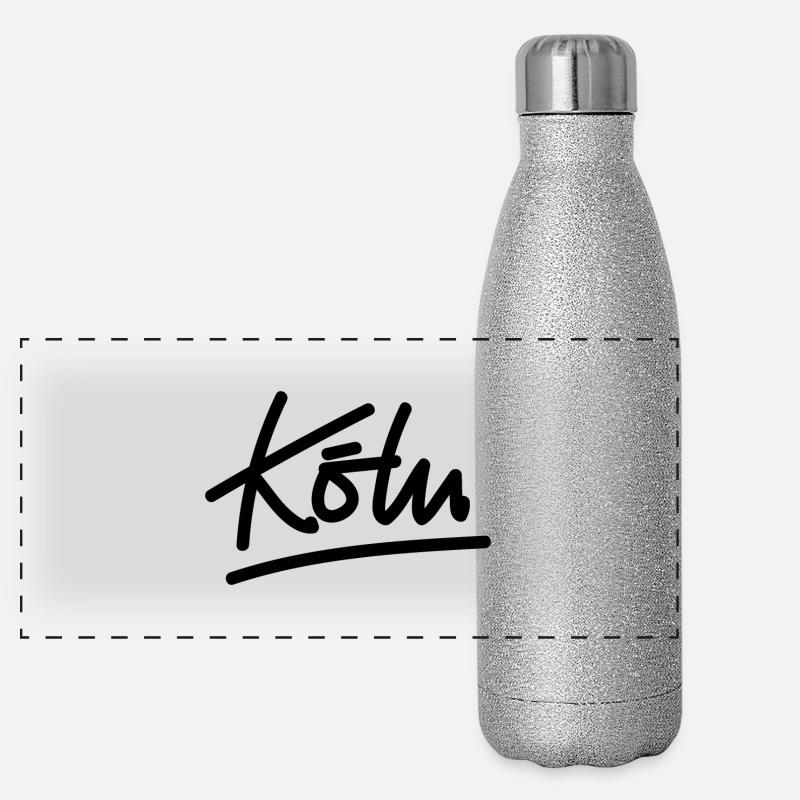 Cologne - handwriting Panoramic Glitter Thermal Bottle 500 ml
