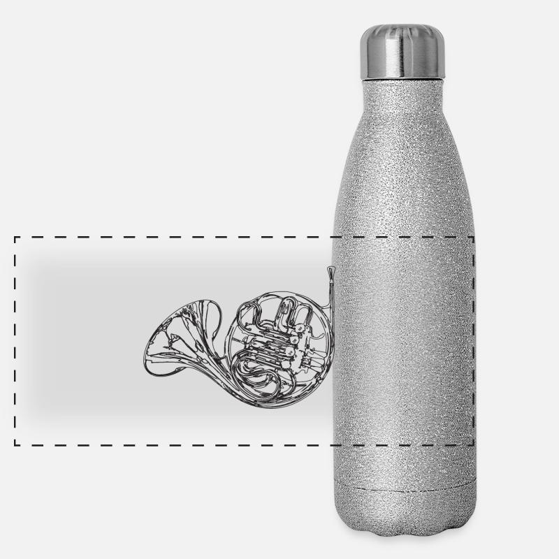 Corne Gourde isotherme panoramique pailletée 500 ml