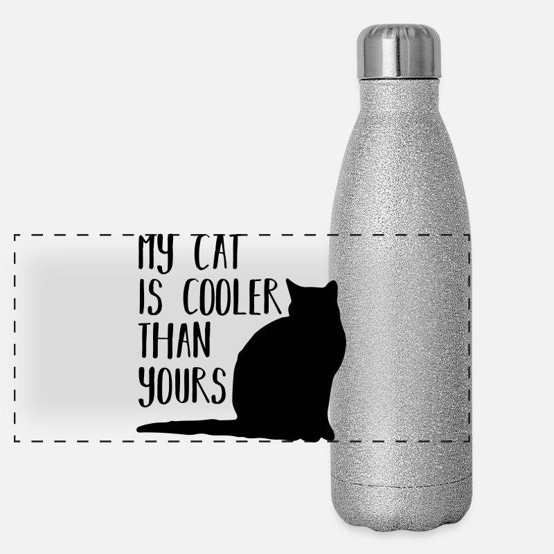 My cat Panorama Glitzer Isolierflasche 500 ml