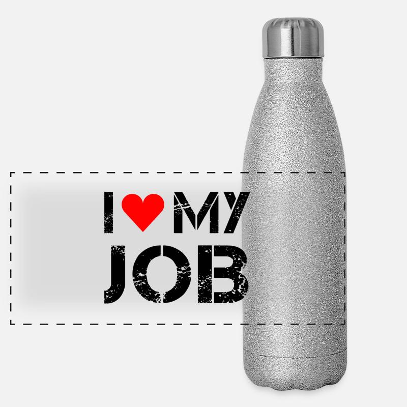 J'adore mon travail! Gourde isotherme panoramique pailletée 500 ml