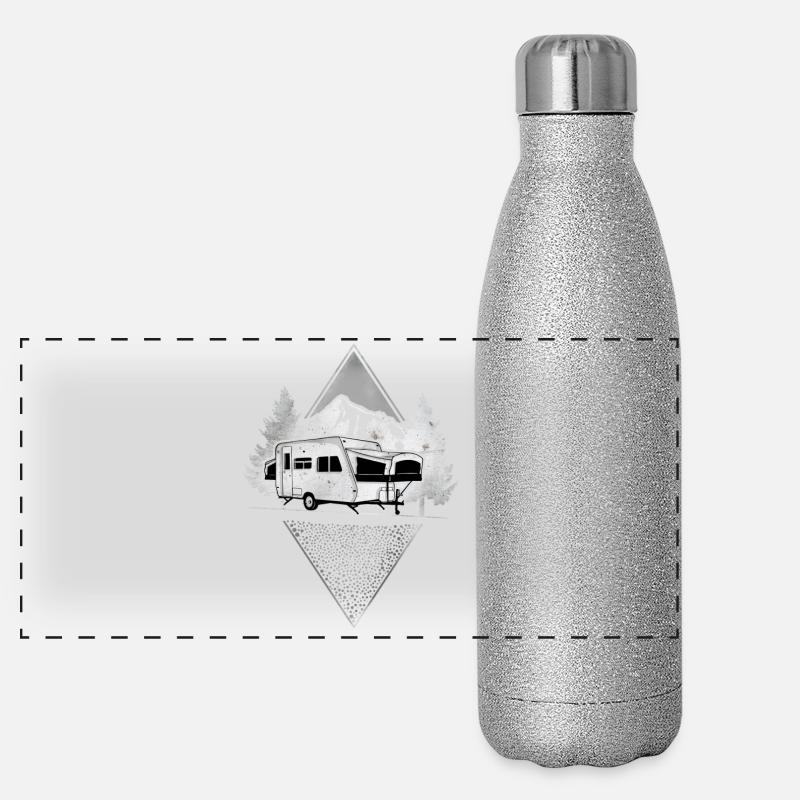 camping Panoramic Glitter Thermal Bottle 500 ml