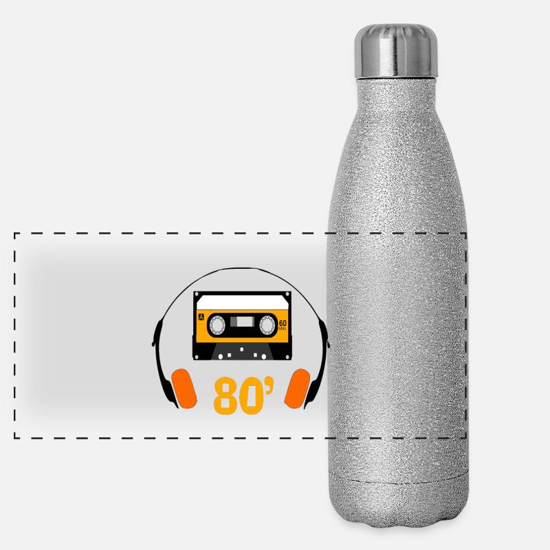 Années 80' Gourde isotherme panoramique pailletée 500 ml