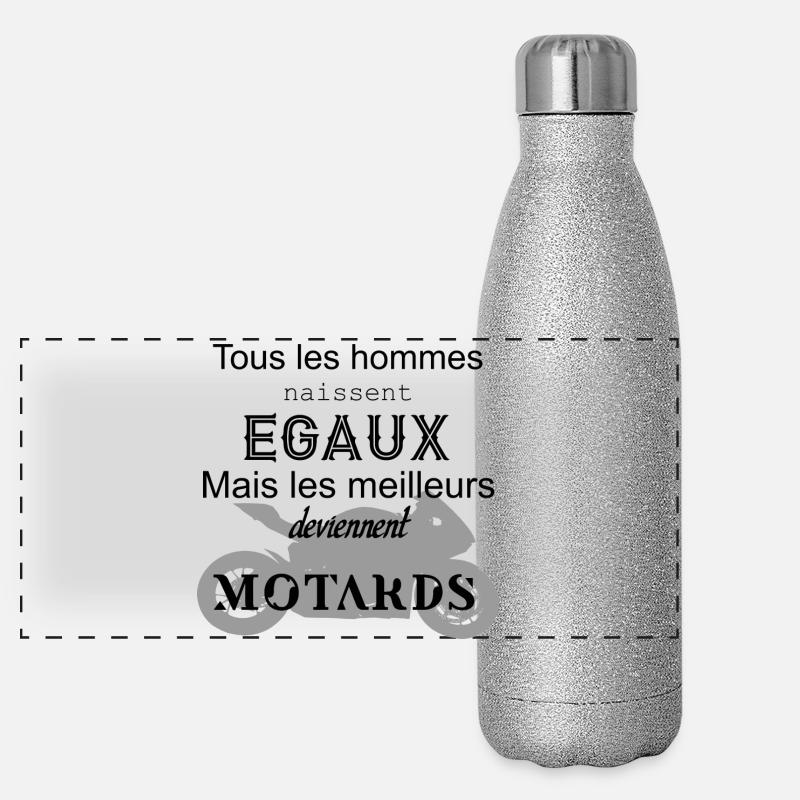 Motard Gourde isotherme panoramique pailletée 500 ml