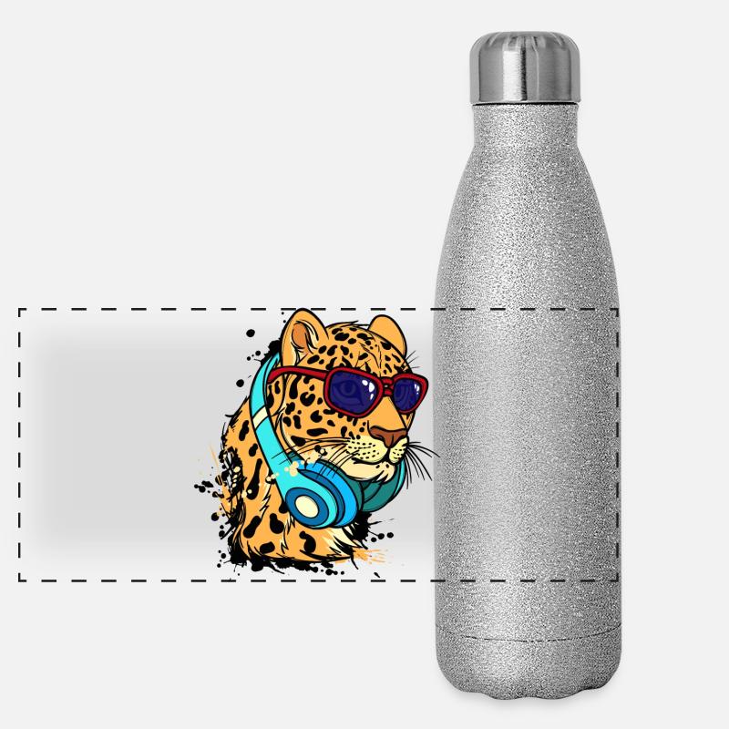 Cool animal casque Gourde isotherme panoramique pailletée 500 ml