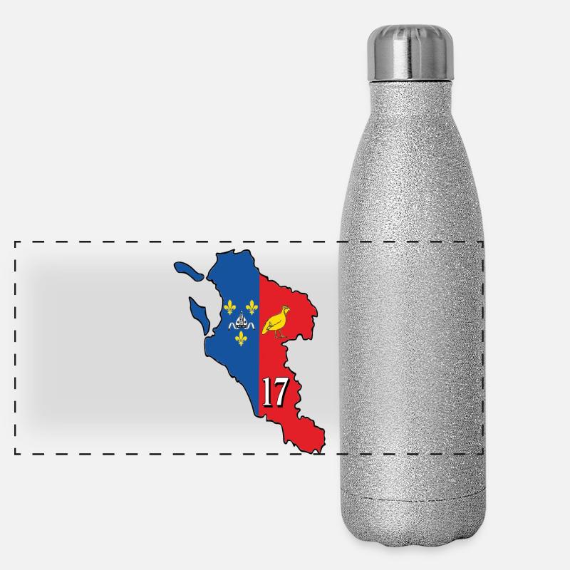 Charente-Maritime Panorama Glitzer Isolierflasche 500 ml