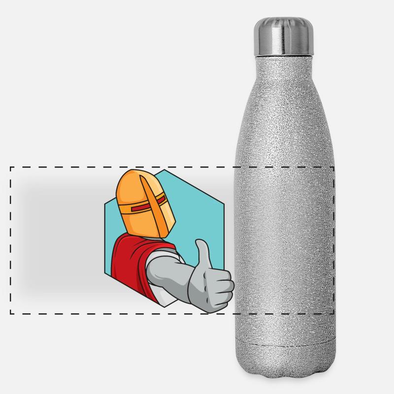 Ritter Daumen Hoch Panorama Glitzer Isolierflasche 500 ml