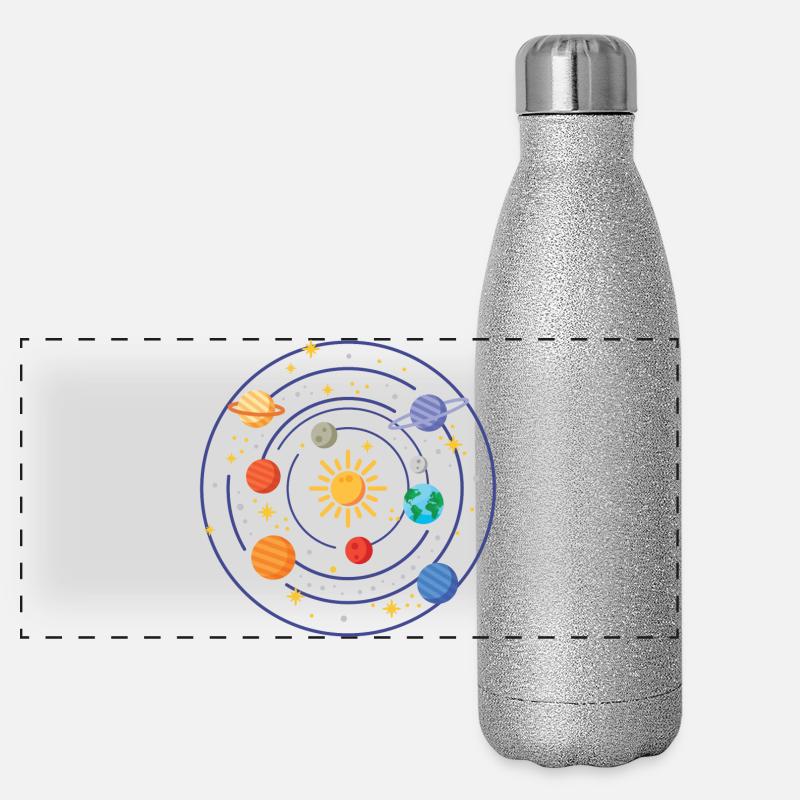 Solar system Panoramic Glitter Thermal Bottle 500 ml