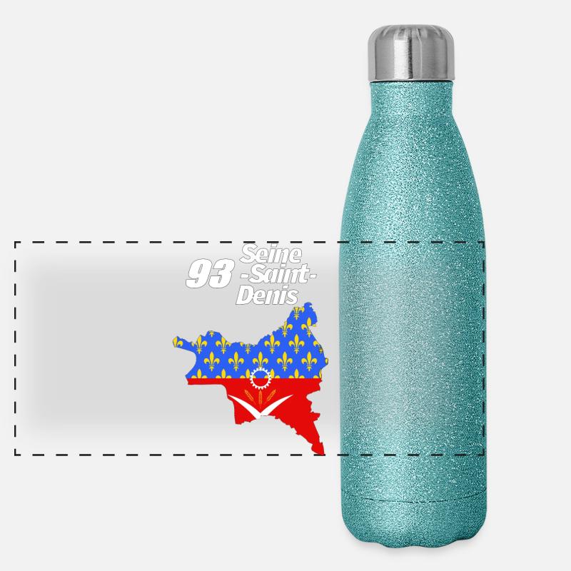 Seine saint-denis Gourde isotherme panoramique pailletée 500 ml