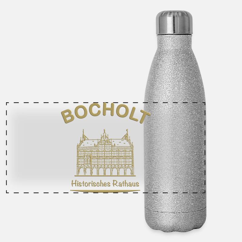Bocholt Historisches Rathaus Panorama Glitzer Isolierflasche 500 ml