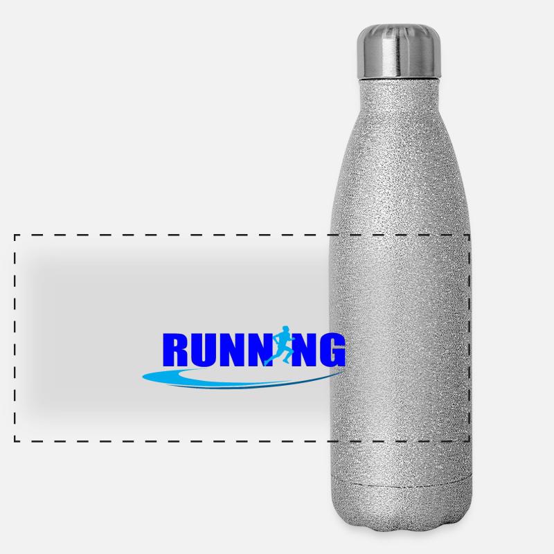 Løb Termoflaske i rustfrit stål med glimmer