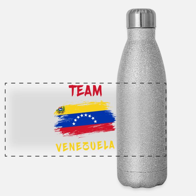 équipe du Venezuela Gourde isotherme panoramique pailletée 500 ml