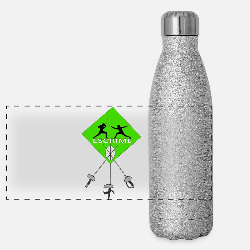 Fencing Panoramic Glitter Thermal Bottle 500 ml