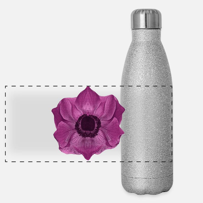 muttertagsgeschenk blumen, anemone Panorama Glitzer Isolierflasche 500 ml