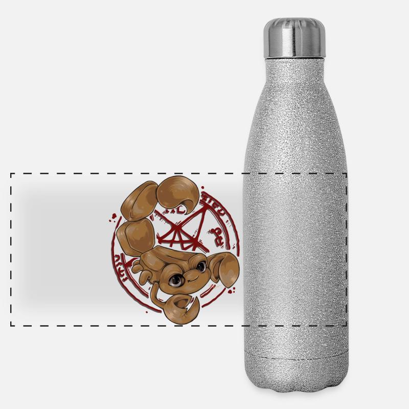 Scorpion piégé Gourde isotherme panoramique pailletée 500 ml