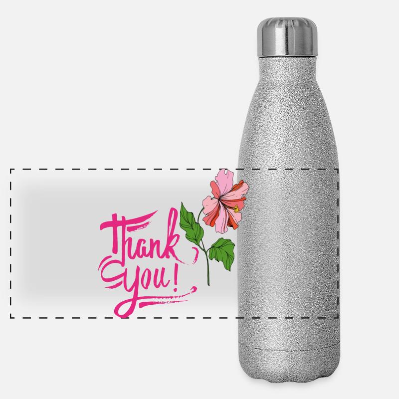 Merci Gourde isotherme panoramique pailletée 500 ml
