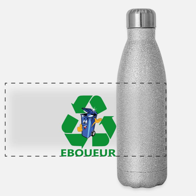Eboueur Gourde isotherme panoramique pailletée 500 ml