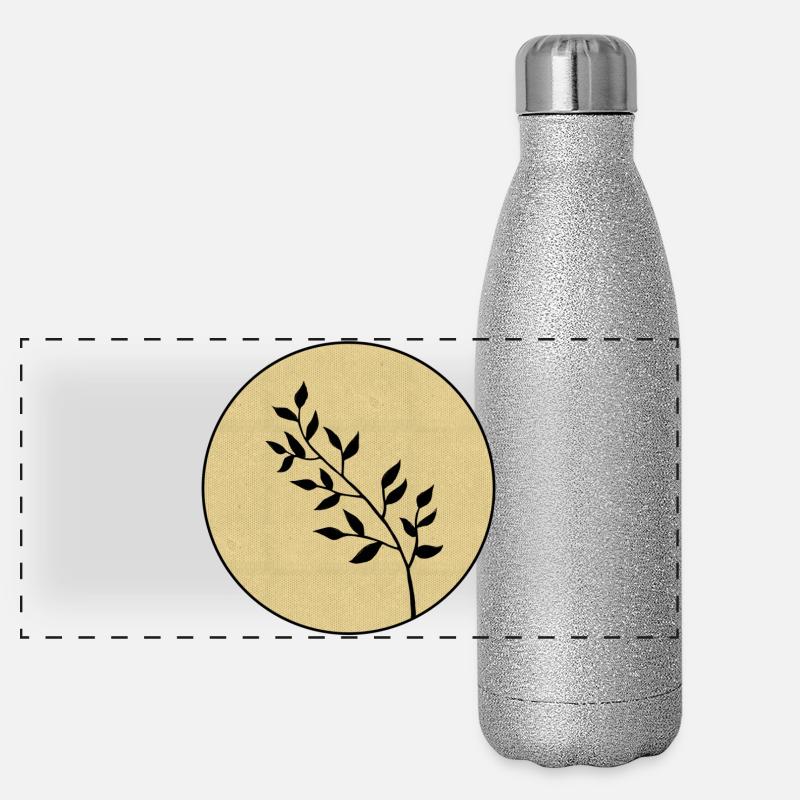 Branche Gourde isotherme panoramique pailletée 500 ml