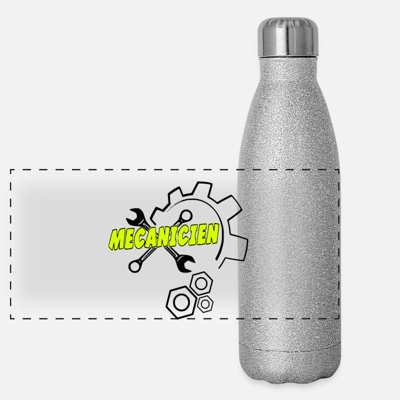 Mécanicien Gourde isotherme panoramique pailletée 500 ml